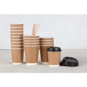 Dvojna stenska kraft skodelica 225ml - Komplet 25 kosov - Fiesta - Fourniresto