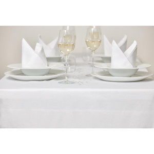 Bela prtača iz satena 1780 x 3650 mm - Mitre Luxury - Fourniresto
