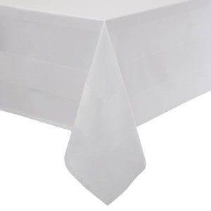 Bela prtačasta satenasta trak 2290 x 2290mm - Mitre Luxury - Fourniresto