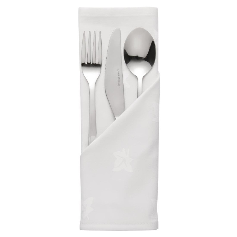Beli bombažni prtički 550 x 550mm - Komplet 10 kosov - Mitre Luxury - Fourniresto Beli bombažni prtički 550 x 550mm - Komplet 10 kosov - Mitre Luxury - Fourniresto