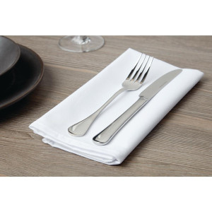 Beli prtički iz poliestra - Komplet 10 kosov - Mitre Essentials - Fourniresto
