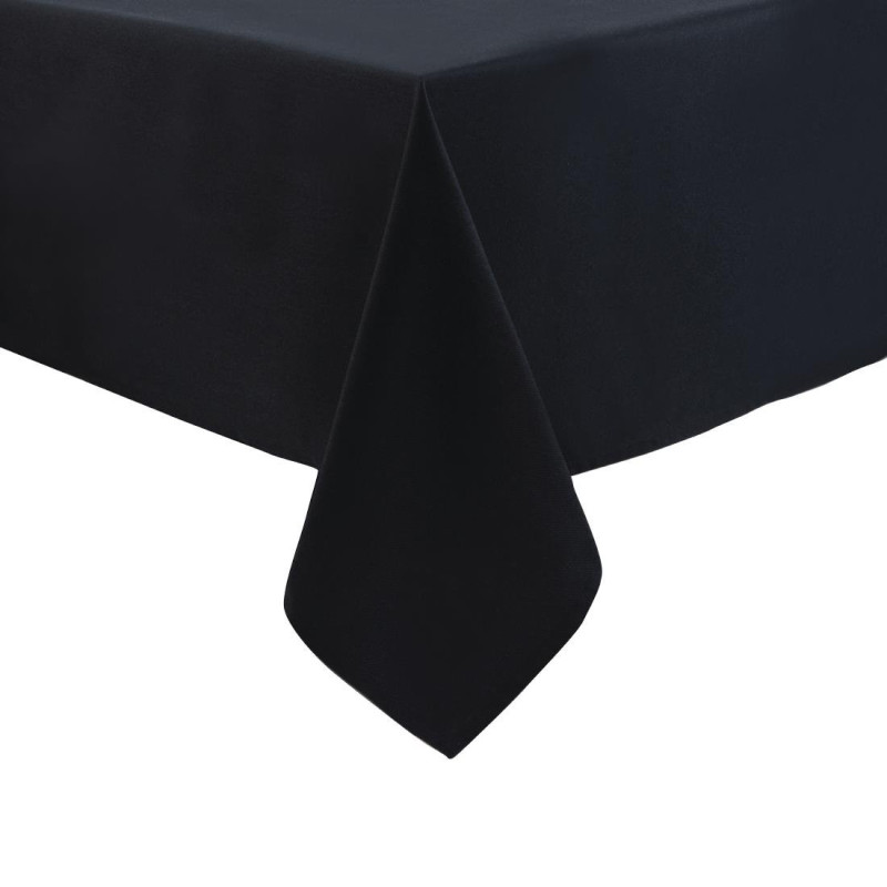 Black tablecloth 2290 x 2290mm - Mitre Essentials - Fourniresto Black tablecloth 2290 x 2290mm - Mitre Essentials - Fourniresto
