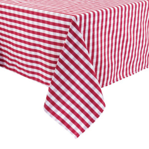 Pravokotna prta s rdečimi karirastimi vzorci iz poliestra 890 x 890 mm - Mitre Essentials - Fourniresto