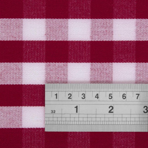 Pravokotna prta s rdečimi karirastimi vzorci iz poliestra 890 x 890 mm - Mitre Essentials - Fourniresto