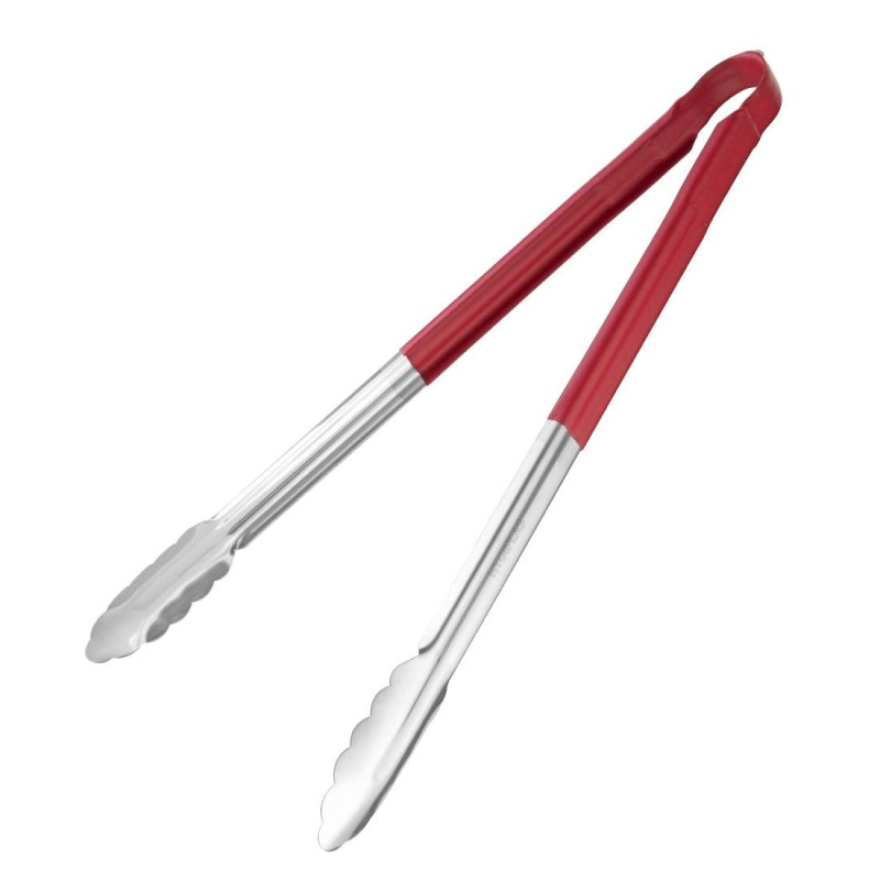 Pince de service 405mm rouge - Vogue - Fourniresto Pince de service 405mm rouge - Vogue - Fourniresto