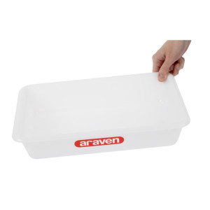 Plitka prozorna plastična posoda za živila 345 mm - Araven - Fourniresto