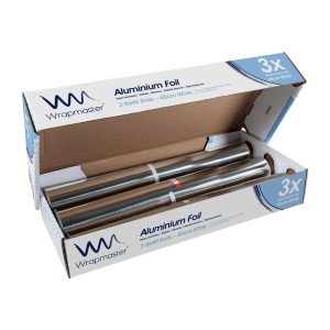 Aluminijasta folija - D 90m x Š 450mm - Komplet 3 kosov - Wrapmaster