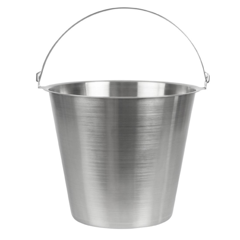 Seau inox 12L - Jantex - Fourniresto Seau inox 12L - Jantex - Fourniresto