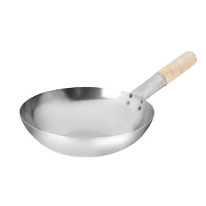 Wok Fond Plošča iz nelegiranega jekla - 25,4 cm - Vogue - Fourniresto