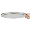 Servirni pladenj ovalen inox - 407mm - Olympia - Fourniresto