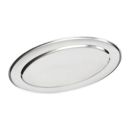 Servirni pladenj ovalen inox - 450mm - Olympia - Fourniresto