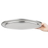 Servirni pladenj ovalen inox - 450mm - Olympia - Fourniresto
