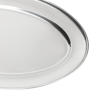 Servirni pladenj ovalen inox - 450mm - Olympia - Fourniresto