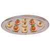 Servirni pladenj ovalen inox - 450mm - Olympia - Fourniresto