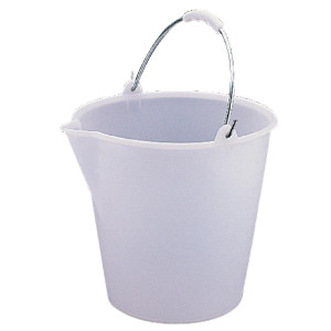 Plastično vedro zelo trpežno belo 12L - Jantex - Fourniresto