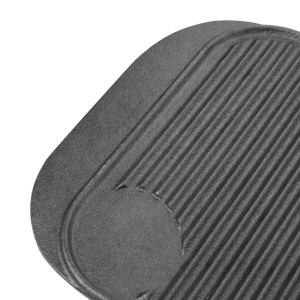 Plošča iz litega železa z dvojno stranjo - 482 x 260 mm - Vogue - Fourniresto