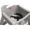 Visoki stolček za hranjenje, zložljiv, platina - Rubbermaid - Fourniresto