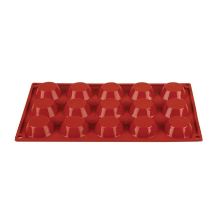 Moule 15 Tartelettes en Silicone Formaflex- Pavoni Moule 15 Tartelettes en Silicone Formaflex- Pavoni