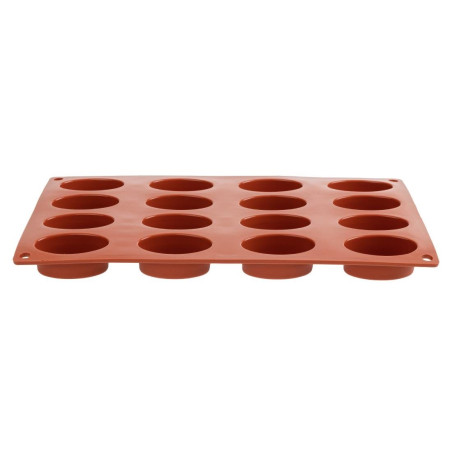 Moule 16 Ovales en Silicone Formaflex - GN 1/3 - Pavoni Moule 16 Ovales en Silicone Formaflex - GN 1/3 - Pavoni