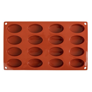 Model 16 ovalnih modelov iz silikona Formaflex - GN 1/3 - Pavoni