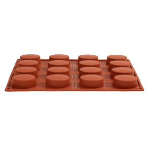 Model 16 ovalnih modelov iz silikona Formaflex - GN 1/3 - Pavoni