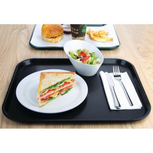 Pladenj za samopostrežno postrežbo črne barve 450 x 350mm - Olympia KRISTALLON - Fourniresto