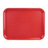 Pladen za samopostrežbo rdeče barve 450 x 350 mm - Olympia KRISTALLON - Fourniresto