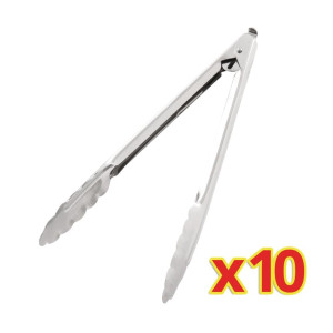 - Komplet 10 servirnih klešč 25,5 cm - Vogue - Fourniresto