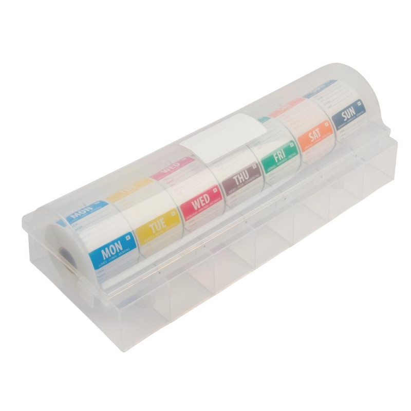 Etiquettes Amovibles Jour De Semaine avec Distributeur Plastique - Vogue Etiquettes Amovibles Jour De Semaine avec Distributeur Plastique - Vogue