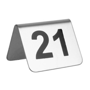 Številke miz iz nerjavečega jekla od 21 do 30 - Olympia - Fourniresto