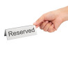 Stojala za mize inox "Rezervirano" - Komplet 10 - Olympia - Fourniresto
