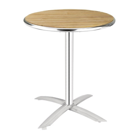Miza z zložljivo leseno ploščo Ø 60 cm - Bolero - Fourniresto