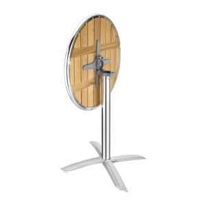 Miza z zložljivo leseno ploščo Ø 60 cm - Bolero - Fourniresto