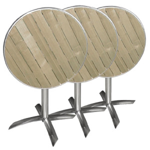 Miza z zložljivo leseno ploščo Ø 60 cm - Bolero - Fourniresto