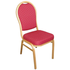 Rdeči banketni stol - Komplet 4 - Bolero - Fourniresto