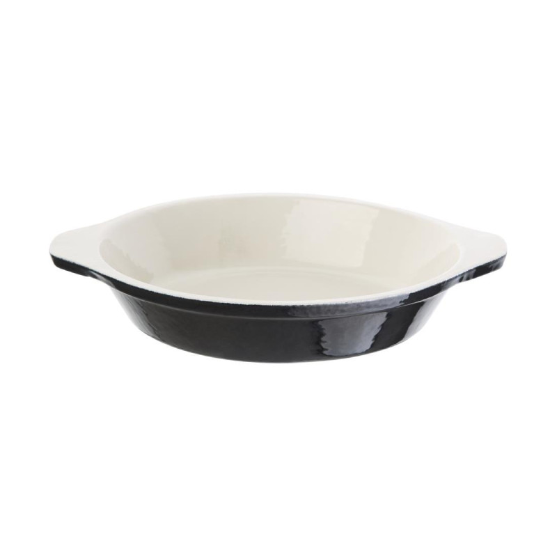 Pekač za gratin črnega okroglega - 400 ml - Vogue Pekač za gratin črnega okroglega - 400 ml - Vogue
