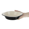 Pekač za gratin črnega okroglega 750 ml - Vogue - Fourniresto