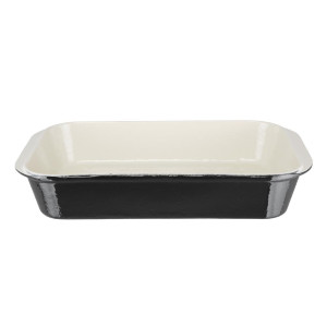 Pekač iz litega železa črne barve 405 x 250 mm - Vogue - Fourniresto