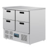 Hladilna miza s 4 predali 240L - Polar - Fourniresto