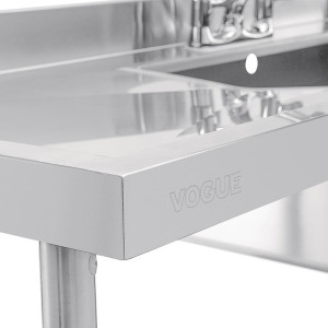 Pomivalno korito iz nerjavečega jekla - Š 2400 x G 600 mm - Vogue