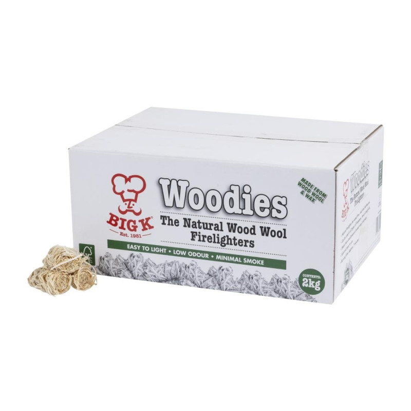 Allume-Feu en Laine de Bois Naturel FSC - 2 Kg - Big K Allume-Feu en Laine de Bois Naturel FSC - 2 Kg - Big K