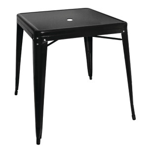 Miza Bistro kvadratna iz črnega jekla - 668 x 668 mm - Bolero