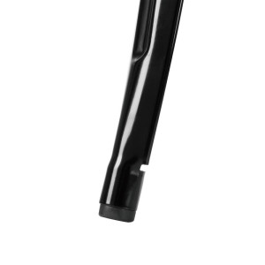 Miza Bistro kvadratna iz črnega jekla - 668 x 668 mm - Bolero