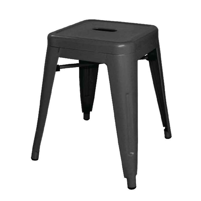 Nizki črni barski stoli - Komplet 4 - Bolero Nizki črni barski stoli - Komplet 4 - Bolero