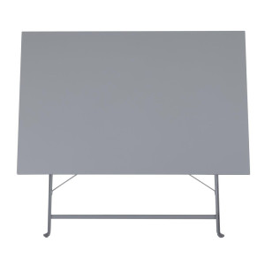 Miza za teraso, zložljiva, siva - 1100 x 700 mm - Bolero