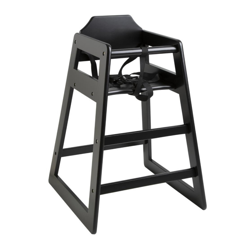 High Chair in Black Wood - Bolero High Chair in Black Wood - Bolero