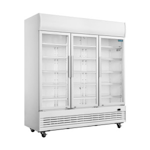 Pozitivna hladilna vitrina z 3 vrati - 1300 L - Polar