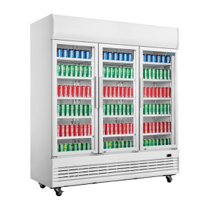 Pozitivna hladilna vitrina z 3 vrati - 1300 L - Polar