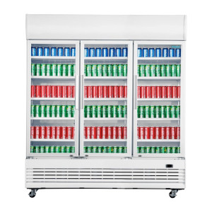Pozitivna hladilna vitrina z 3 vrati - 1300 L - Polar