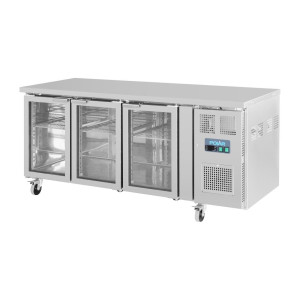 Hladilna miza s 3 steklenimi vrati - 358 L - Polar